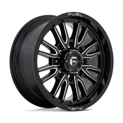 Fuel Wheel - Fuel Wheel, 20X9, D761 CLASH, GLOSS BLACK MILLED