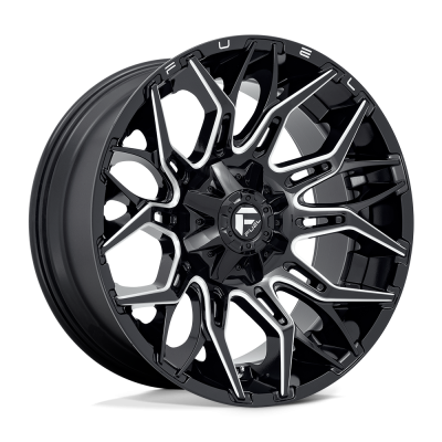 Fuel Wheel - Fuel Wheel, 22X10, D769 TWITCH, GLOSSY BLACK MILLED