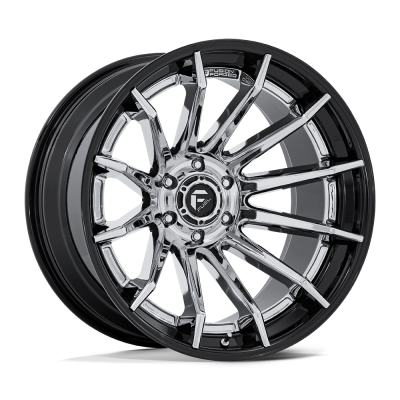 Fuel Wheel - Fuel Wheel, 20X9, FC403 BURN, CHROME W/ GLOSS BLACK LIP