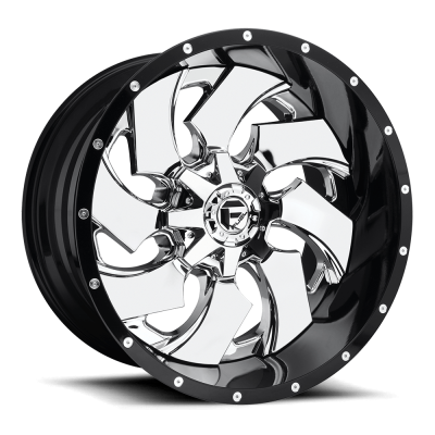 Fuel Wheel - Fuel Wheel, 20X9, D240 CLEAVER, CHROME PLATED GLOSS BLACK LIP