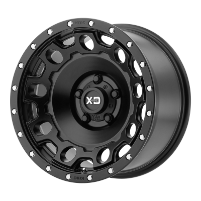 XD SERIES WHEELS - 17 x 8.5 XD  HOLESHOT SATIN BLACK - 5X120 - 6.09" BS
