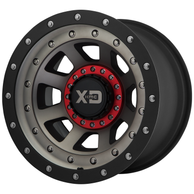 XD SERIES WHEELS - 20 x 12 XD  FMJ SATIN BLACK W/ DARK TINT - 5X5.0/5.5 - 4.77" BS