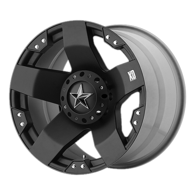 XD SERIES WHEELS - 17 x 8 XD  ROCKSTAR MATTE BLACK - 5X5.0/135 - 4.89" BS