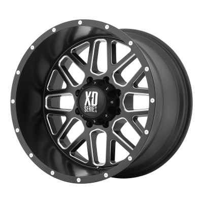 XD SERIES WHEELS - XD818 20X9 6X5.5 S-BLK MILL BLUE CC +18