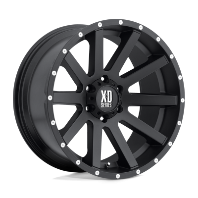 XD SERIES WHEELS - XD818 18X8 5X4.5 SATIN BLACK 35MM