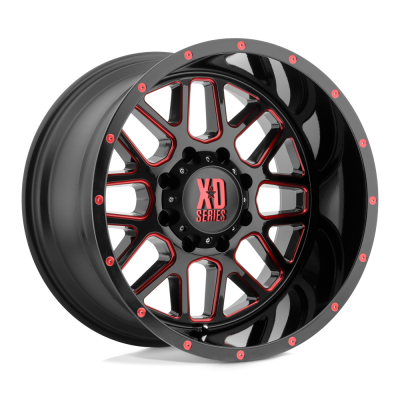 XD SERIES WHEELS - XD820 20X9 8X6.5 S-BLK MILL RTCC 18MM