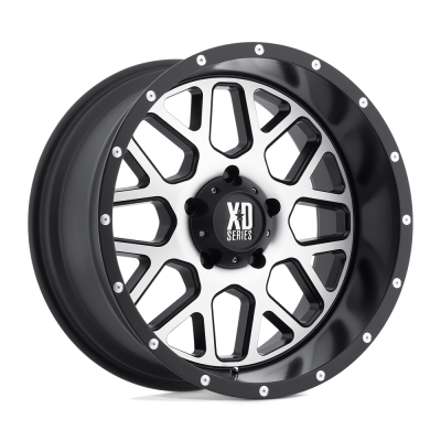 XD SERIES WHEELS - XD820 18X9 6X5.5 106.25 S-BLK MACH +18