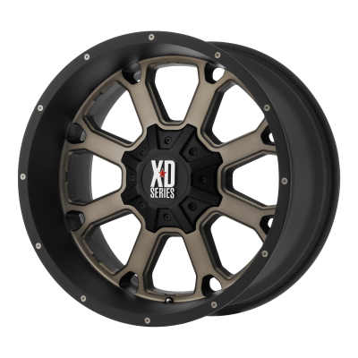 XD SERIES WHEELS - 20 x 12 XD  BUCK 25 MATTE BLACK W/ DARK TINT - 5X5.0/5.5 - 4.77" BS