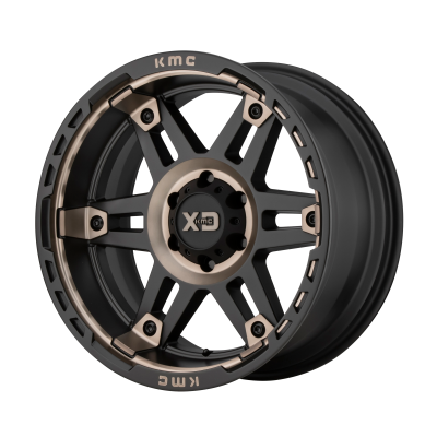XD SERIES WHEELS - 20 x 9 XD  SPY II SATIN BLACK W/ DARK TINT - 6X4.5 - 5.71" BS