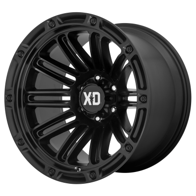 XD SERIES WHEELS - 20 x 12 XD  DOUBLE DEUCE SATIN BLACK - 8X6.5 - 4.77" BS