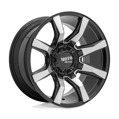 MOTO METAL - 20X10 MM MO804 SPIDER GLOSS BLACK MACHINED 8X180
