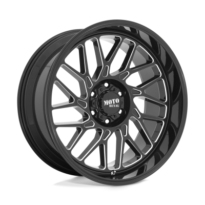MOTO METAL - 20X10 MM MO805 GLOSS BLACK MILLED 5X5.0