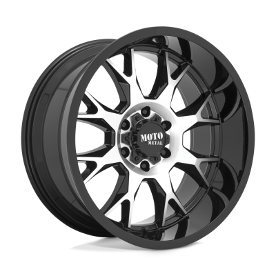MOTO METAL - 20X10  MO806 GLOSS BLACK MACHINED 6X135