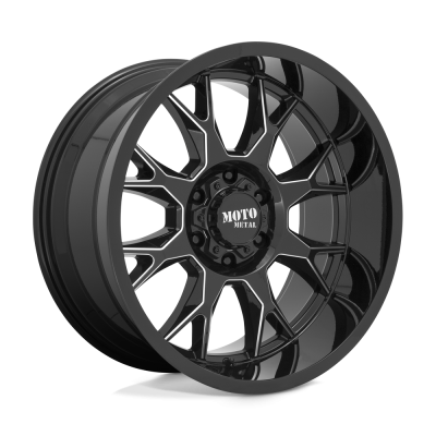 MOTO METAL - 20X10  MO806 GLOSS BLACK MILLED 8X180