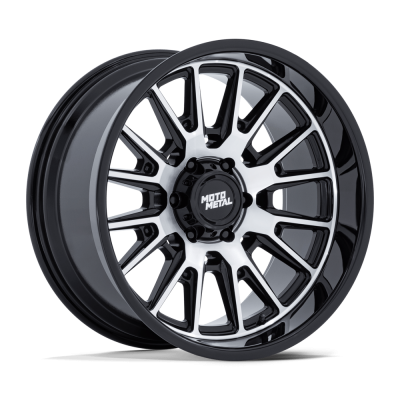 MOTO METAL - 20X9  MO814 TEKTON GLOSS BLACK W/ MACHINED FACE 5X5.5