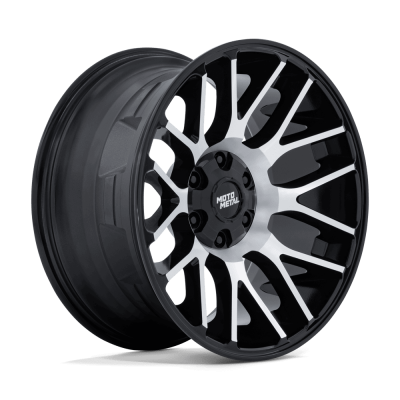 MOTO METAL - 20X9  MO816 OVERLOOK GLOSS BLACK W/ MACHINED FACE 5X4.5/5