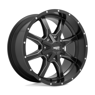 MOTO METAL - 16X8  MO970 SEMI G-BLACK  W/ MILLED SPOKES 7X150