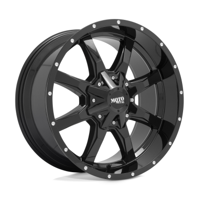 MOTO METAL - 17X9 -12 MO970 GLOSS BLACK W/ SPOT MILLED LIP 5X5.0/5.5