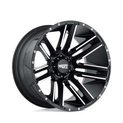 MOTO METAL - 18X9 18MM MO978 RAZOR SATIN BLACK MACHINED 6X5.5
