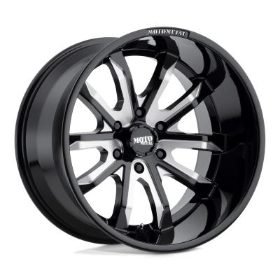 MOTO METAL - 20X9  MO983 DAGGER GLOSS BLACK MILLED 6X4.5