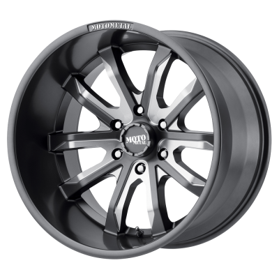 MOTO METAL - 18X9  MO983 DAGGER SATIN GRAY MILLED 6X4.5