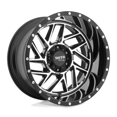 MOTO METAL - 20X10 -18 MO985 BREAKOUT GLOSS BLACK MACHINED 5X5.0