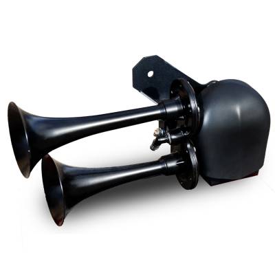 Kleinn Automotive Air Horns - Kleinn Automotive Air Horns HOGKIT-1BK Dual Horn Kit