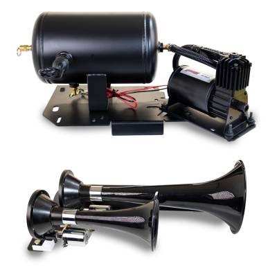 Kleinn Automotive Air Horns - Kleinn Automotive Air Horns GMTRK-3 Onboard Air System w/Horns