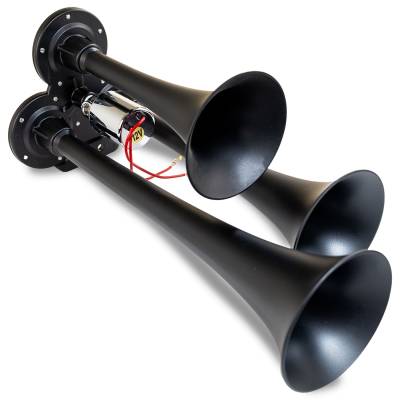 Kleinn Automotive Air Horns - Kleinn Automotive Air Horns 130-1 Black Triple Horn