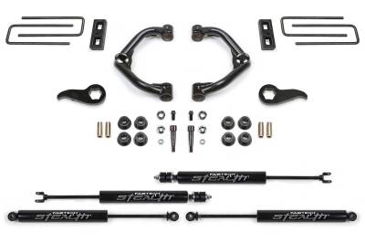 Fabtech - Fabtech K1181M Uniball UCA Lift System w/Shocks