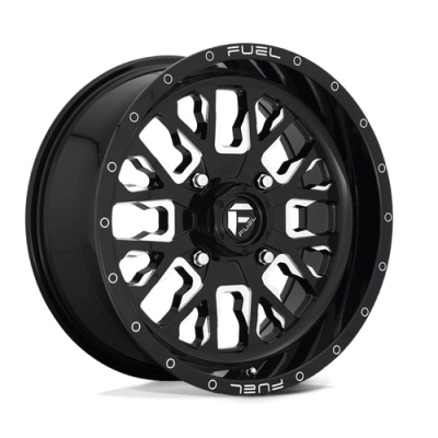 Fuel Wheel - Fuel UTV D611 STROKE UTV 4X137 4.51 Backspace GLOSS BLACK MILLED