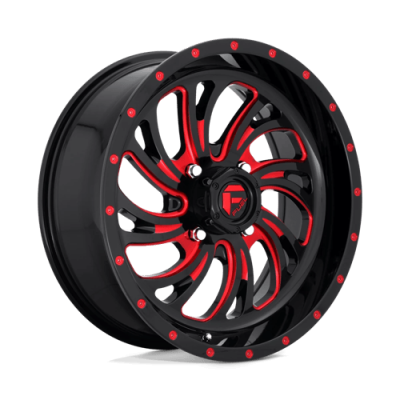 Fuel Wheel - Fuel UTV D642 KOMPRESSOR UTV 4X156 4.51 Backspace GLOSS BLACK W/ RED TINT