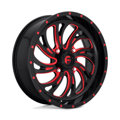 Fuel Wheel - Fuel UTV D642 KOMPRESSOR UTV 8X170 4.51 Backspace GLOSS BLACK W/ RED TINT