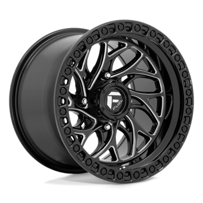 Fuel Wheel - Fuel UTV D741 RUNNER UTV 4X137 5.5 Backspace GLOSS BLACK MILLED