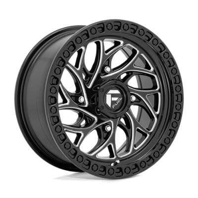 Fuel Wheel - Fuel UTV D741 RUNNER UTV 4X137 4 Backspace GLOSS BLACK MILLED