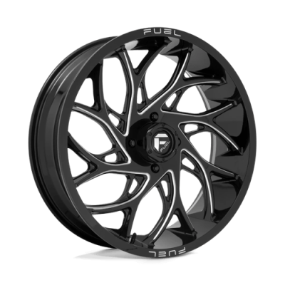 Fuel Wheel - Fuel UTV D741 RUNNER UTV 8X170 4.51 Backspace GLOSS BLACK MILLED