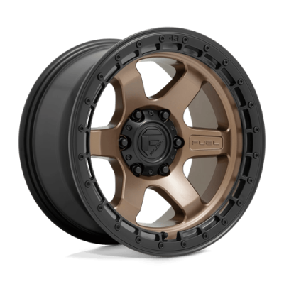 Fuel Wheel - Fuel 1PC D751 BLOCK 4X156 5.79 Backspace MATTE BRONZE W/ BLACK RING