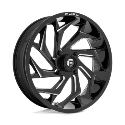 Fuel Wheel - Fuel UTV D753 REACTION UTV 4X137 4.51 Backspace GLOSS BLACK MILLED