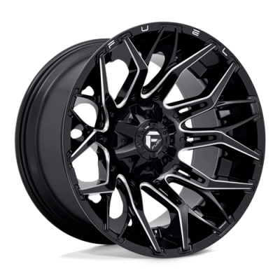 Fuel Wheel - Fuel 1PC D769 TWITCH 8X180 4.77 Backspace GLOSS BLACK MILLED