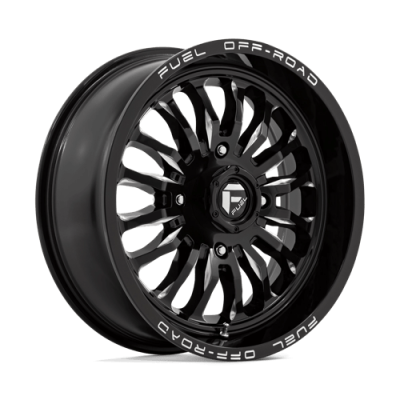 Fuel Wheel - Fuel UTV D821 ARC UTV 4X156 4.51 Backspace GLOSS BLACK MILLED