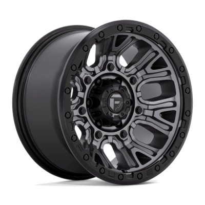 Fuel Wheel - Fuel 1PC D825 TRACTION 5X5.5 3.75 Backspace MATTE GUNMETAL W/ BLACK RING
