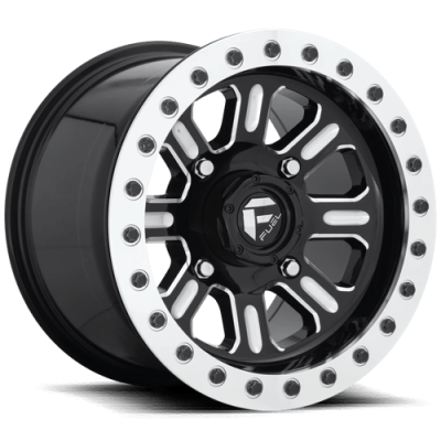Fuel Wheel - Fuel UTV D910 HARDLINE UTV BEADLOCK 4X156 5.5 Backspace GLOSS BLACK MILLED