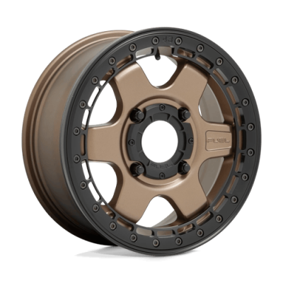 Fuel Wheel - Fuel UTV D924 BLOCK UTV BEADLOCK 4X137 5 Backspace MATTE BRONZE W/ BLACK RING