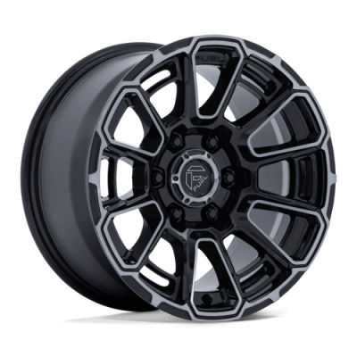 Fuel Wheel - Fuel 1PC FC910 FOXHOUND 6X135 5.04 Backspace GLOSS BLACK DARK TINTED CLEAR
