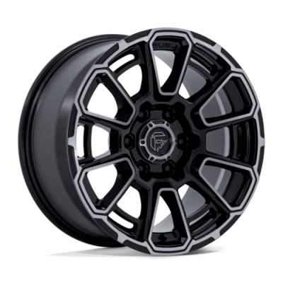 Fuel Wheel - Fuel 1PC FC910 FOXHOUND 6X135 5.79 Backspace GLOSS BLACK DARK TINTED CLEAR
