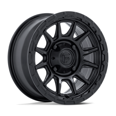 Fuel Wheel - Fuel UTV FV866 PISTON UTV 4X137 4.39 Backspace MATTE BLACK W/ GLOSS BLACK LIP