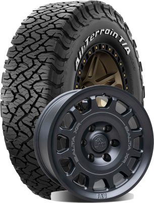BF Goodrich - 285/70R17/C BFG All-Terrain T/A KO3 on 17x8 AEV Salta XR