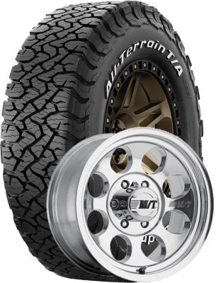 BF Goodrich - 315/75R16 BFG All-Terrain T/A KO3 on 16x8 M/T Classic III Polish