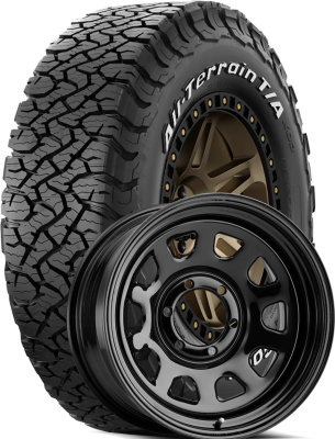 BF Goodrich - 37x12.50R17/F BFG All-Terrain T/A KO3 on 17x9 DR Daytona Black