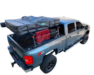 Overland Vehicle Systems - Freedom Rack Systems - 5.5' Truck Bed, Uprights, Cross Bars and Side Support Bars